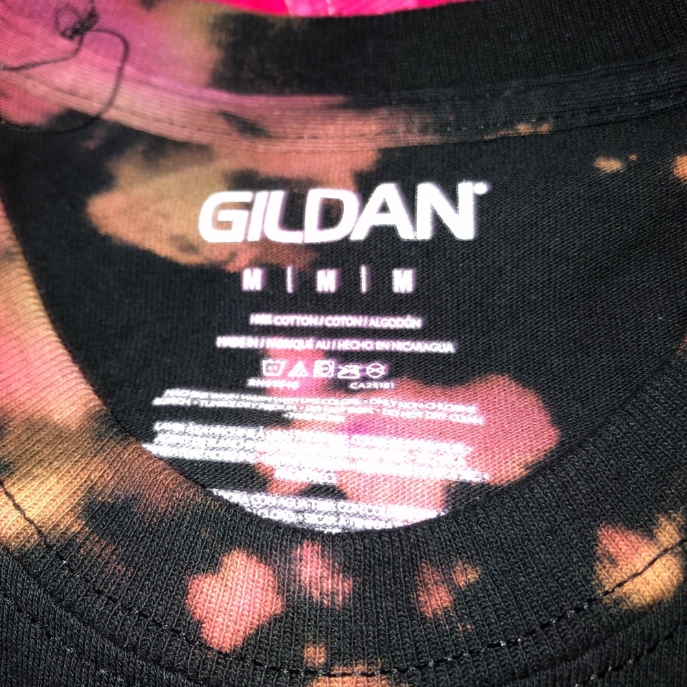 reverse tie dye t shirt
